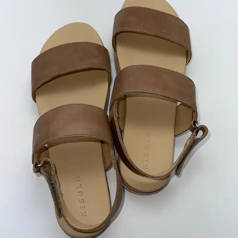 Nisolo Go-To Flatform Sandal Women's Size 7.5, New in Box